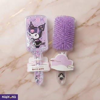 Kuromi Hair Brush Kawaii Purple Paddle Brush With Glitter And St  Online for none