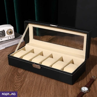 Watch Organiser Box With 6 Slots Watch Organiser With Transparen  Online for none