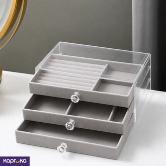 Womens Jewelry Box Three Layer Acrylic Jewelry Box  Online for none