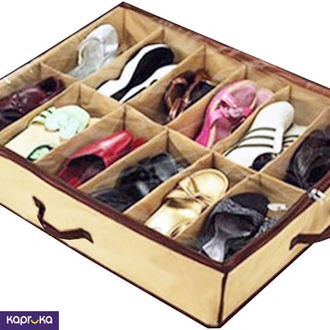 Ladies Kids Storage Household Shoe Bag 12 Cells Underbed Foldabl  Online for none