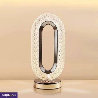 Oval Crystal Lamp Led Table Lamp Color Changing Touch Control Desk Night Light With Stand Buy Household Gift Items Online for specialGifts
