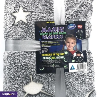 Glow In The Dark Blanket Gray Soft Star Moon Kids Throw Blanket  Online for none