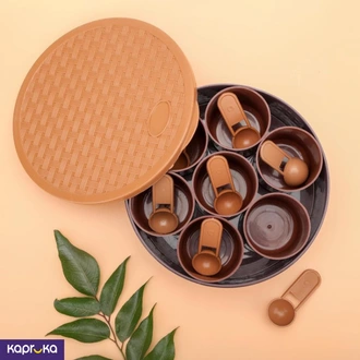 Plastic Round 7 Sections Multipurpose Kitchen Storage Buy Household Gift Items Online for specialGifts