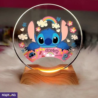 Stitch Crystal Night Lamp Rainbow Floral Design Led Table Lamp Buy Household Gift Items Online for specialGifts
