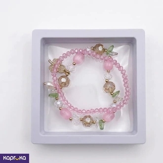 Handcrafted Charm Bracelet Set Elegant Three Leaf Clover And Pea  Online for none
