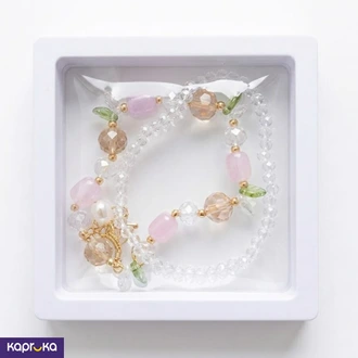 Handcrafted Charm Bracelet Set Elegant Three Leaf Clover And Pea  Online for none