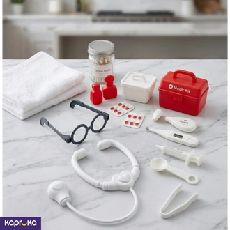 Interactive Doctor Play Set 15plus Piece Medical Role Play Kit F  Online for none