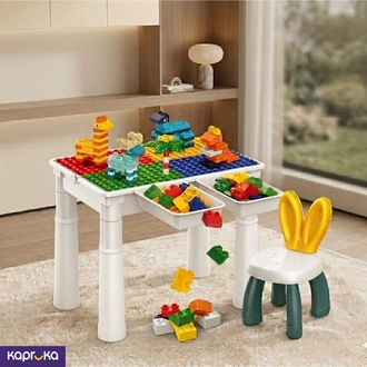 Multifunction Building Blocks Study Table With Chair Full Set 102pcs Building Blocks Buy Shop with me Online for KIDS TOYS