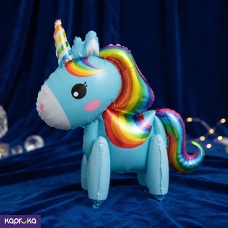 Standing Unicorn Foil Balloon Pastel Blue 59cm - Sri Lanka  Online for none