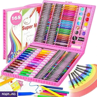 168 Pieces Art Set For Kids With Case Pink Buy childrens Online for specialGifts