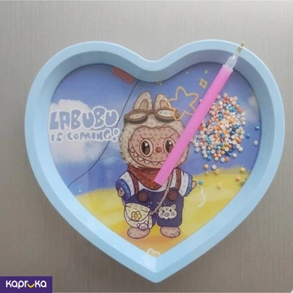 Diy Heart Frame Diamond Painting Kit Cute Labubu Art For Kids  Online for none