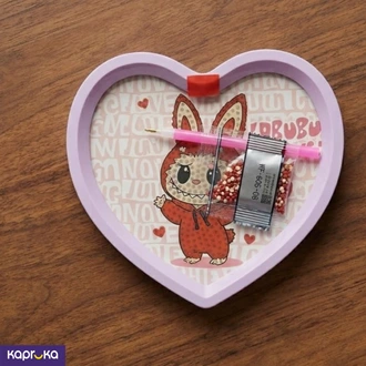 Diy Heart Frame Diamond Painting Kit Cute Labubu Art For Kids  Online for none