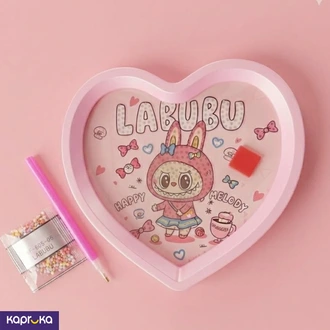 Diy Heart Frame Diamond Painting Kit Cute Labubu Art For Kids  Online for none