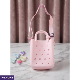 Cute Silicone Crossbody Bag For Girls Mini Tote With Adjustable Strap And Diy Charms Buy childrens Online for specialGifts