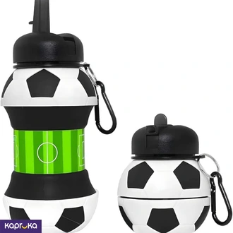 Football Design Water Bottle For Kids Boys Girls School Collapsible Leakproof Bpa Free Sports Bottle Buy sports Online for specialGifts
