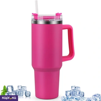 Stainless Steel Vacuum Insulated Mug 40 Oz 1300 Ml Portable Car Mug Tumbler With Handle Buy sports Online for specialGifts