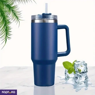 Stainless Steel Vacuum Insulated Mug 40 Oz 1300 Ml Portable Car Mug Tumbler With Handle Buy sports Online for specialGifts