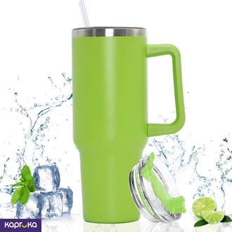 Stainless Steel Vacuum Insulated Mug 40 Oz 1300 Ml Portable Car Mug Tumbler With Handle Buy sports Online for specialGifts