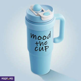 900ml Stainless Steel Tumbler With Lid Straw And Handle Sky Blue Leakproof Sipper Cup Buy sports Online for specialGifts