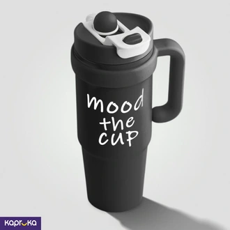 900ml Stainless Steel Tumbler With Lid Straw And Handle Black Leakproof Sipper Cup Buy sports Online for specialGifts