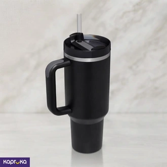 900ml Vacuum Insulated Tumbler With Handle  Stainless Steel With Straw Buy sports Online for specialGifts