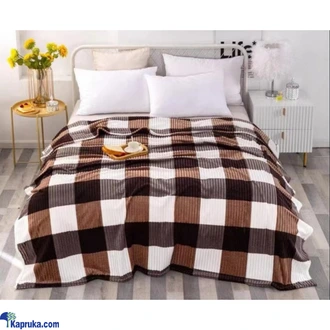 Printed Blanket Checks Thicken Bed Sheet  Online for none