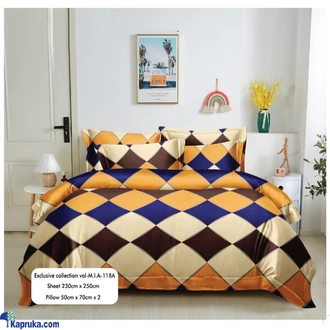 Mia Cotton Bedsheet 90 X 100 Ws Mia 118 107  Online for none