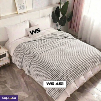 Printed Blanket Checks Warm Blankets Rib Blanket Thicken Bed She  Online for none