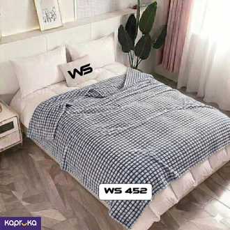 Printed Blanket Checks Warm Blankets Rib Blanket Thicken Bed She  Online for none