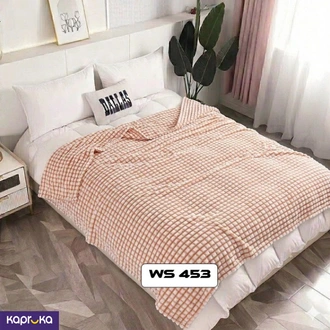 Printed Blanket Checks Warm Blankets Rib Blanket Thicken Bed She  Online for none