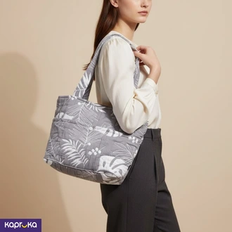 3q Jacquard Ava Tote Bag Grey Buy Fashion | Handbags | Shoes | Wallets and More at Kapruka Online for specialGifts