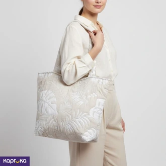3q Jacquard Luna Tote Bag Beige Buy Fashion | Handbags | Shoes | Wallets and More at Kapruka Online for specialGifts