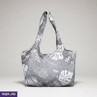 3q Jacquard Grace Tote Bag Grey Buy Fashion | Handbags | Shoes | Wallets and More at Kapruka Online for specialGifts