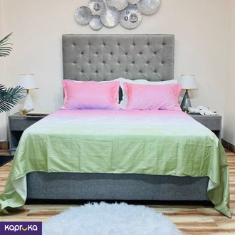 3q Luxurious Queen Size Printed Bed Sheet And 2 Matching Pillow  Online for none