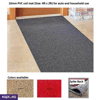 Coil Mat With Anti Slip Spike Backing 10mm Thickness Size 4ft X  Online for none