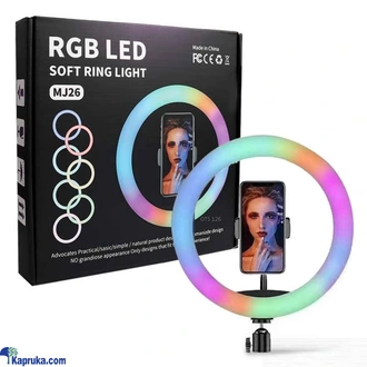 RGB RING LIGHT WITH STAND 10 INCH LIGHT  Online for none