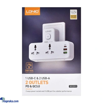LDNIO SC2311 20W Type C 2 USB PD A QC3 0 Charger Power Socket Ex  Online for none