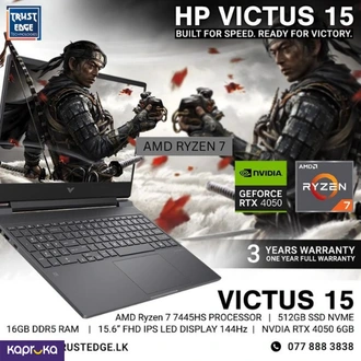 Victus By Gaming Laptop 15 Rtx4050 Amd Ryzen 7 6gb 16gb 512gb Ssd  Online for none