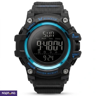Digital Black And Blue Waterproof Winsor Watch 1384rb Buy Jewellery Online for specialGifts