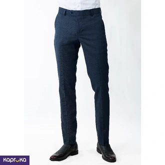 Signature Men S Formal Dark Blue Color Check Trouser  Online for none