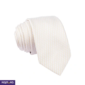 Signature Men S Printed Cream Color Slim Fit Tie  Online for none
