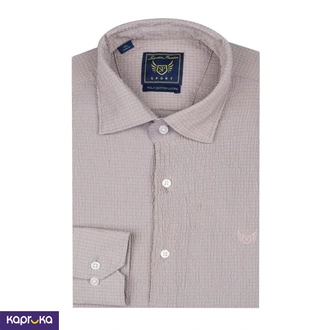 Signature Men S Casual Slim Fit Light Brown Long Sleeve Shirt  Online for none