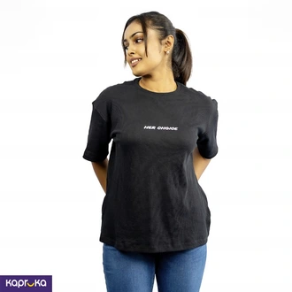Signature Womens Oversized Black Crew Neck Tshirt Buy Clothing and Fashion Online for specialGifts
