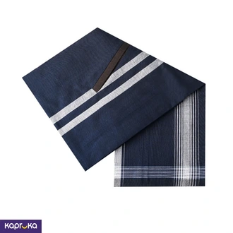 Signature Mens Pocket Dark Blue Color Sarong  Online for none