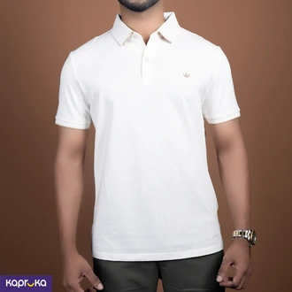 Signature Icon Mens Regular Fit Light Beige Polo T Shirt  Online for none