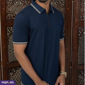 Signature Men S Regular Fit Dark Blue Polo T Shirt Buy Signature Online for specialGifts