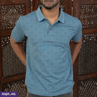 Signature Men S Regular Fit Blue Color Polo T Shirt  Online for none