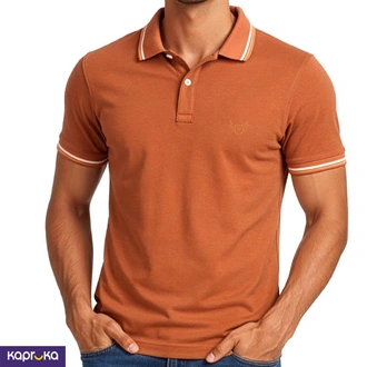Signature Men S Regular Fit Orange Polo T Shirt Buy Clothing and Fashion Online for specialGifts