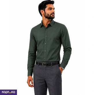 Signature Men S Slim Fit Hunter Green Color Party Shirt Buy H S Marketing Pvt Ltd Online for CLOTHING