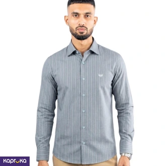 Signature Men`s Slim Fit Striped Long Sleeve Shirt Sri Lanka  Online for none
